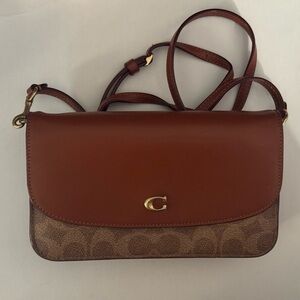 Coach Tan and Brown Crossbody Bag